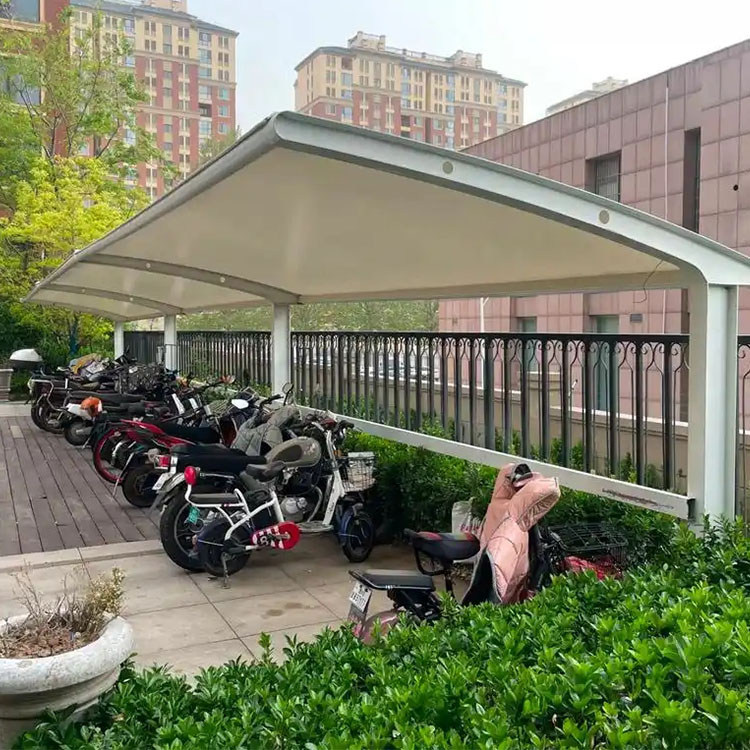 莱阳市膜结构电动车棚